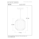 Lampa wisząca GOSSE 13435/01/31 Lucide